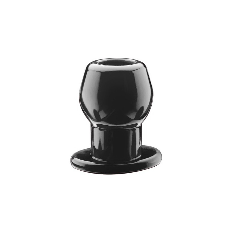 Perfect Fit Ass Tunnel Plug Silicone Noir Large 7.6 x 6.2 cm